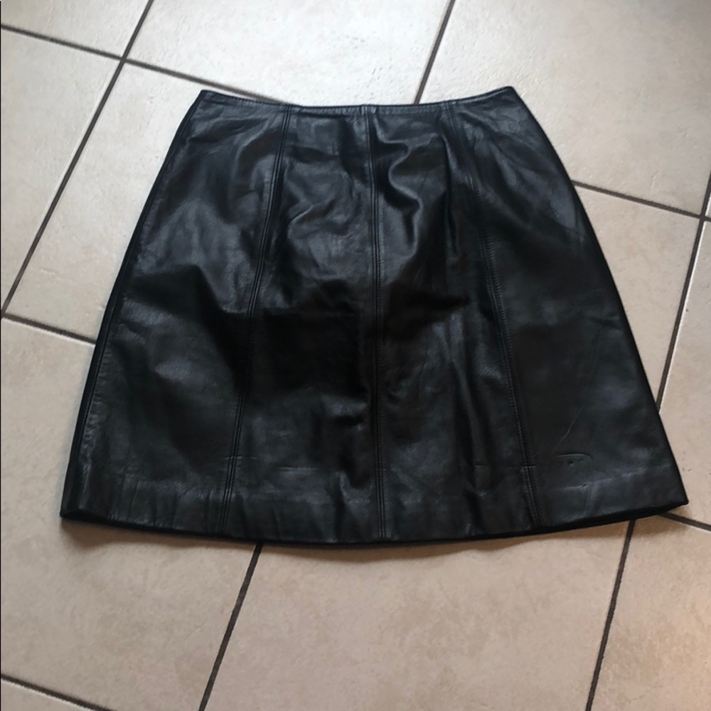 Lew Magram Genuine Leather Skirt Sz 6 Rare